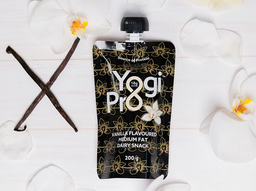YogiPro Vanilla high-protein yoghurt-style dairy snack
