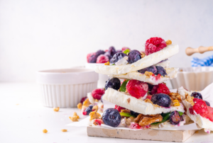 yogipro frozen yoghurt bark done 3 ways easy recipes